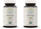 HerbEra Galangal 60 Capsules – 500 mg, USDA Organic Galangal (Alpinia Galangal) – Pack of 2