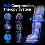 Heyelax Cordless Leg Massager for Circulation & Recovery – 6 Modes, 8 Intensities, Heat