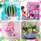 HFAYDZSW 100Pcs Mini Resin Flamingo Figurines – Cake Topper & DIY Decor Set