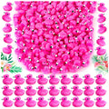 HFAYDZSW 100Pcs Mini Resin Flamingo Figurines – Cake Topper & DIY Decor Set
