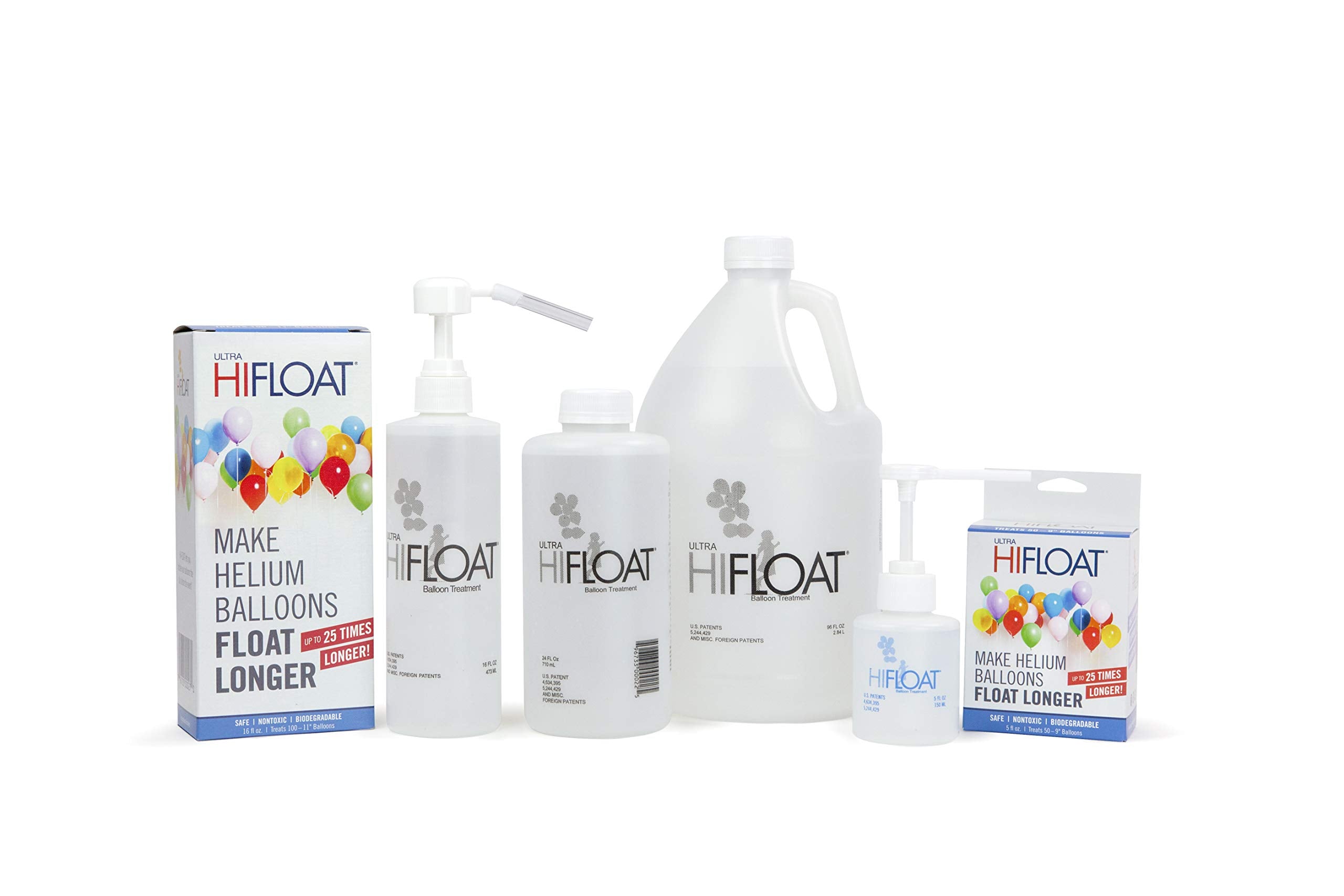 Hi-Float Ultra Hi-Float for Balloons - 5oz with Pump | Prolong Balloon Float Time