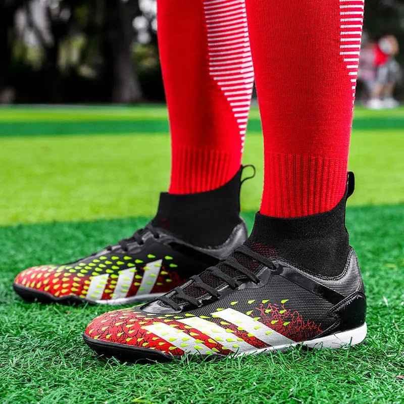 High Ankle Football Boots — Men's Indoor Soccer Shoes