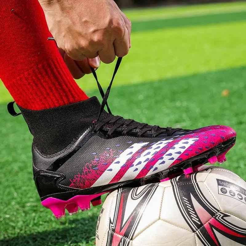 High Ankle Football Boots — Men's Indoor Soccer Shoes