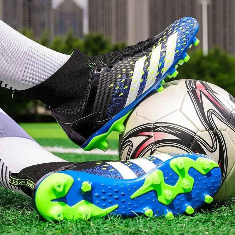 High Ankle Football Boots — Men's Indoor Soccer Shoes