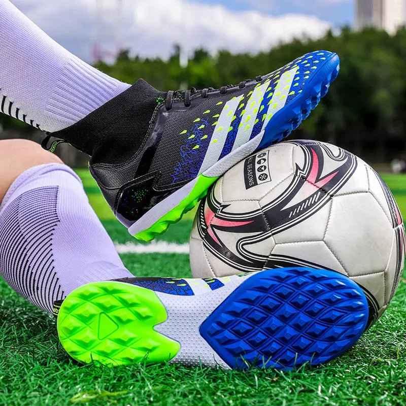 High Ankle Football Boots — Men's Indoor Soccer Shoes
