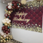 HILAVO Burgundy and Gold Balloons – 60Pcs Latex Balloon Set for Birthday, Wedding, Graduation, Bridal Shower