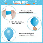 HILAVO 60pcs Blue & Orange Balloons - 12in Confetti Balloons for Space Theme Parties