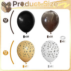 HILAVO Cheetah Print Balloons – Leopard Latex Balloons for Jungle Safari Parties (12in, 6 Pack)