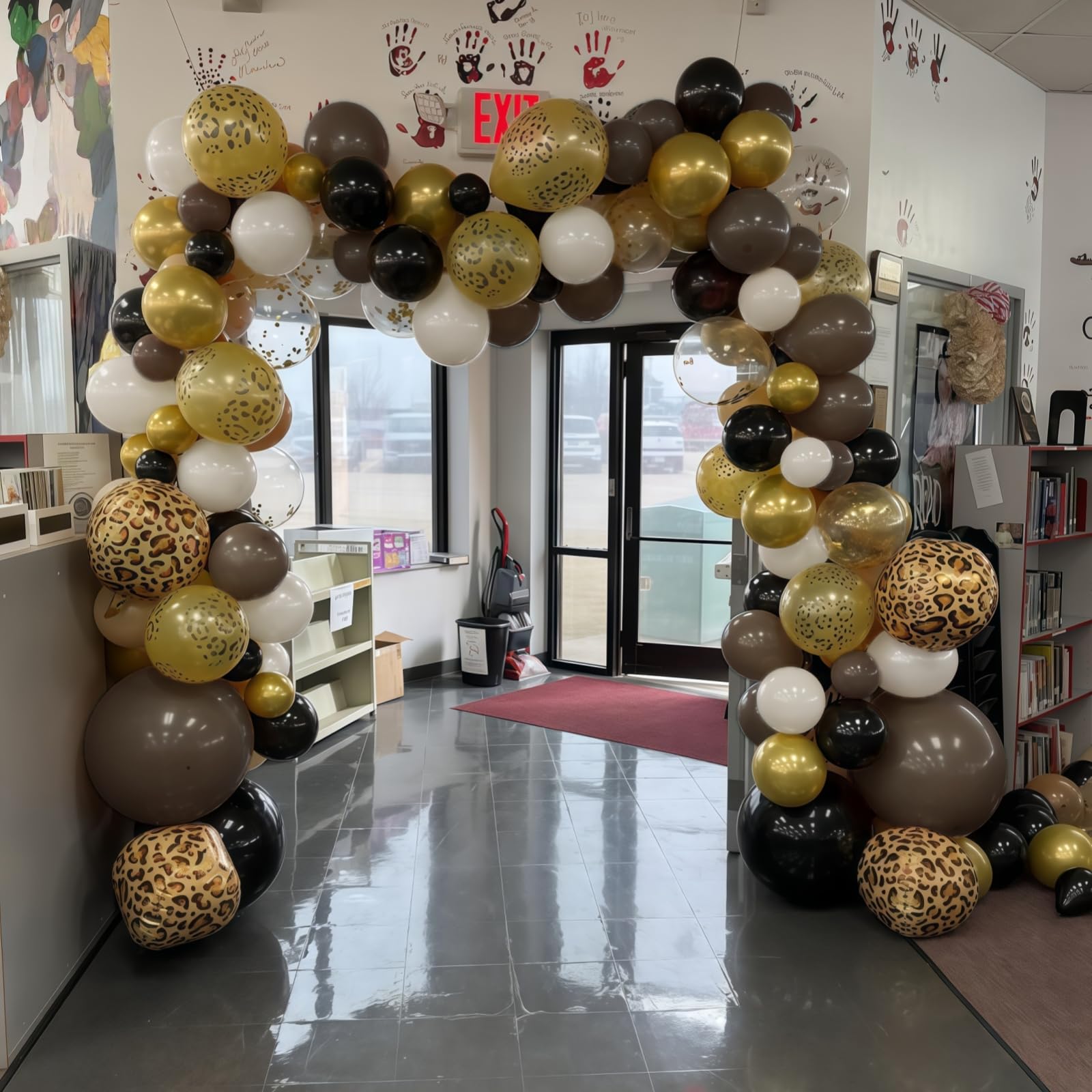 HILAVO Cheetah Print Balloons – Leopard Latex Balloons for Jungle Safari Parties (12in, 6 Pack)