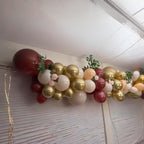 HILAVO Burgundy and Gold Balloons – 60Pcs Latex Balloon Set for Birthday, Wedding, Graduation, Bridal Shower