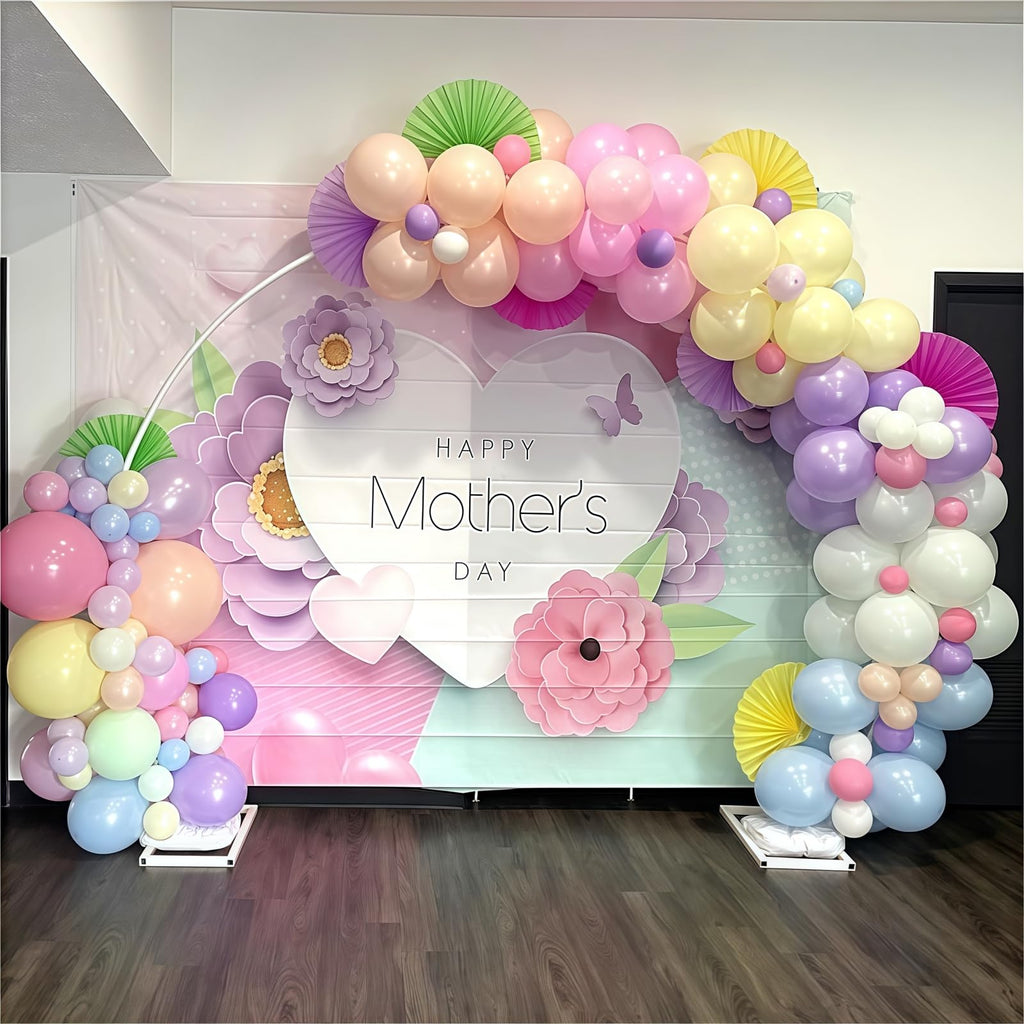 HILAVO Pastel Rainbow Balloons - 60Pcs 12in Multicolor Latex Balloons for Weddings, Parties & Baby Showers