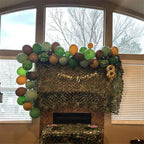 HILAVO Green & Brown Army Balloons Set — 12in Camouflage Latex Decor