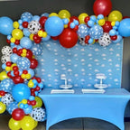 HILAVO Toy Inspired Story Balloons – 12in Cow Print Sky Blue Cloud Balloons for Kids