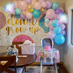 Hilavo Mermaid Balloons Set – Pastel Pink, Lilac, Teal & Pearl White with Seashell Foil for Ocean Party Decor