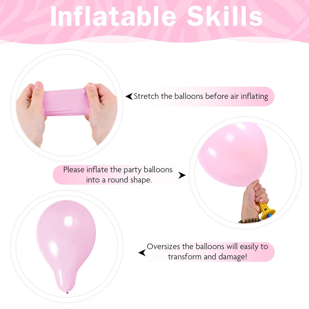 HILAVO Sage Green Pink Balloons 12in 389 Ivory & Gold Latex Party Decor