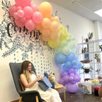 HILAVO Pastel Rainbow Balloons - 60Pcs 12in Multicolor Latex Balloons for Weddings, Parties & Baby Showers
