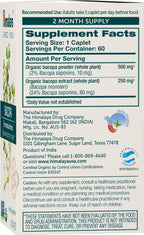 Himalaya Bacopa Monnieri Nootropic – Organic Mind Support, 750 mg, 60 Caplets