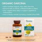 Himalaya Organic Garcinia Cambogia – 600 mg, 120 Plant-Based Caplets | USDA Organic