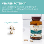 Himalaya Organic Garlic 1,400 mg | Lipid Metabolism & Immune Support | 60 Caplets (1 Month Supply, 2 Pack)