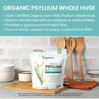 Himalaya Organic Psyllium Whole Husk – 2-Pack, 56 Tbsp, Unflavored, USDA Organic, Non-GMO Fiber Supplement