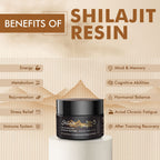 Shilajit Purest Himalayan Organic Resin – Gold Grade 100% Pure, Fulvic Acid & 85+ Minerals, 30g