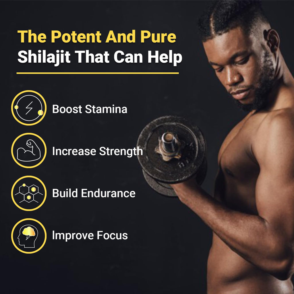 Himalayan Shilajit Gummies with Ashwagandha & Gokshura | 85+ Trace Minerals & Fulvic Acid | Organic, Non-GMO