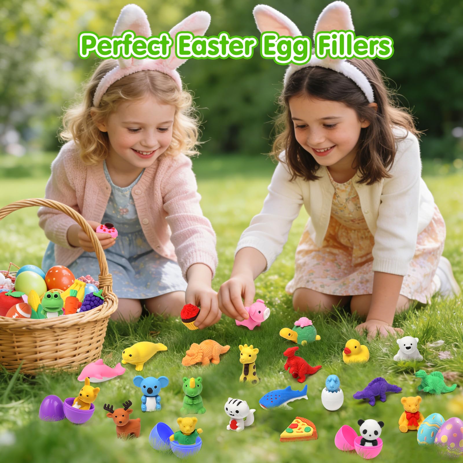 Hinzer 150-Pack Animal Erasers – 3D Puzzle Erasers for Kids, Classroom Rewards & Party Favors