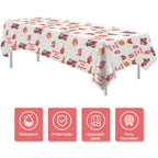 HIPVVILD Fire Truck Birthday Tablecloths – 2-Pack, 54x108 in, Disposable Firefighter Table Covers