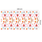HIPVVILD Circus Carnival Theme Tablecloths – 4 Pack, 54 x 108 in