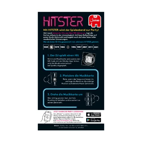 Hitster Original: Party & Card Game for Adults and Families | 2–10 Players | 16+ | Spotify App