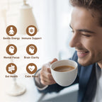 HiWell 12-in-1 Mushroom Coffee - Organic Ginseng, Lion's Mane, Low Caffeine