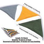 HJKlove Pennant Banner Flags - Sage Green Triangle Nursery Decor
