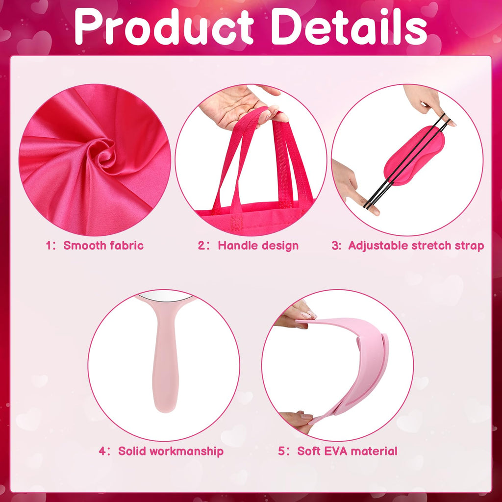 Hoemwarm Pink Spa Party Kit for Girls – 122-Piece Set with Satin Robes, Tote Bags & Nail Accessories