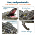 HOHQB 40-Inch Inflatable Alligator – Realistic Pool Decor & Party Toy