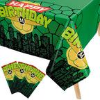 Hokoad Turtle Party Tablecloth 54x108 in – Disposable Waterproof Table Cover & Backdrop