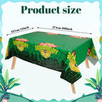 Hokoad Turtle Party Tablecloth 54x108 in – Disposable Waterproof Table Cover & Backdrop