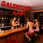 Holiwoer Happy Galentines Day Decorations – Galentines Gang Foil Banner, Red