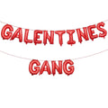 Holiwoer Happy Galentines Day Decorations – Galentines Gang Foil Banner, Red