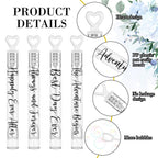 Hollowfly 120 Count Wedding Mini Bubble Wands – Heart-Shaped Party Favors for Send-Offs