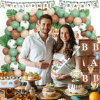 Hombae Woodland Baby Shower Decorations — Forest-Neutral Safari Theme Kit