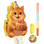 Homie Finds Cute Cat Piñata — Unicorn Cat Pull String Pinata for Kitten Birthday Parties