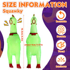 Honoson Glow in the Dark Rubber Chicken – 50 Pcs Squeaky Party Pranks