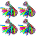 Honoson 30-Piece Rainbow Jump Rope Set for Kids – 7.87 ft Nylon Ropes with Adjustable Handles | Colorful Party Favors & Outdoor Fitness