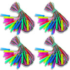 Honoson 30-Piece Rainbow Jump Rope Set for Kids – 7.87 ft Nylon Ropes with Adjustable Handles | Colorful Party Favors & Outdoor Fitness