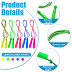 Honoson 30-Piece Rainbow Jump Rope Set for Kids – 7.87 ft Nylon Ropes with Adjustable Handles | Colorful Party Favors & Outdoor Fitness