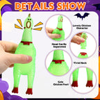 Honoson Glow in the Dark Rubber Chicken – 50 Pcs Squeaky Party Pranks