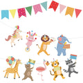 Hooqict Animal Parade Banner - Colorful Pennants for Kids' Birthday Parties