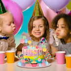 Hooqict 33Pcs Candy Cake Decorations – Lollipops, Donuts & Cupcake Toppers for Kids Parties
