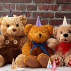 Hooqict 10 Pcs Mini Party Hats for Stuffed Animals & Kids – Glitter Cone Hats, Assorted