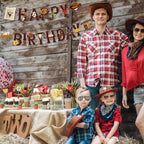 Hooqict Western Happy Birthday Banner | Cowboy Party Decorations for Wild West Celebrations